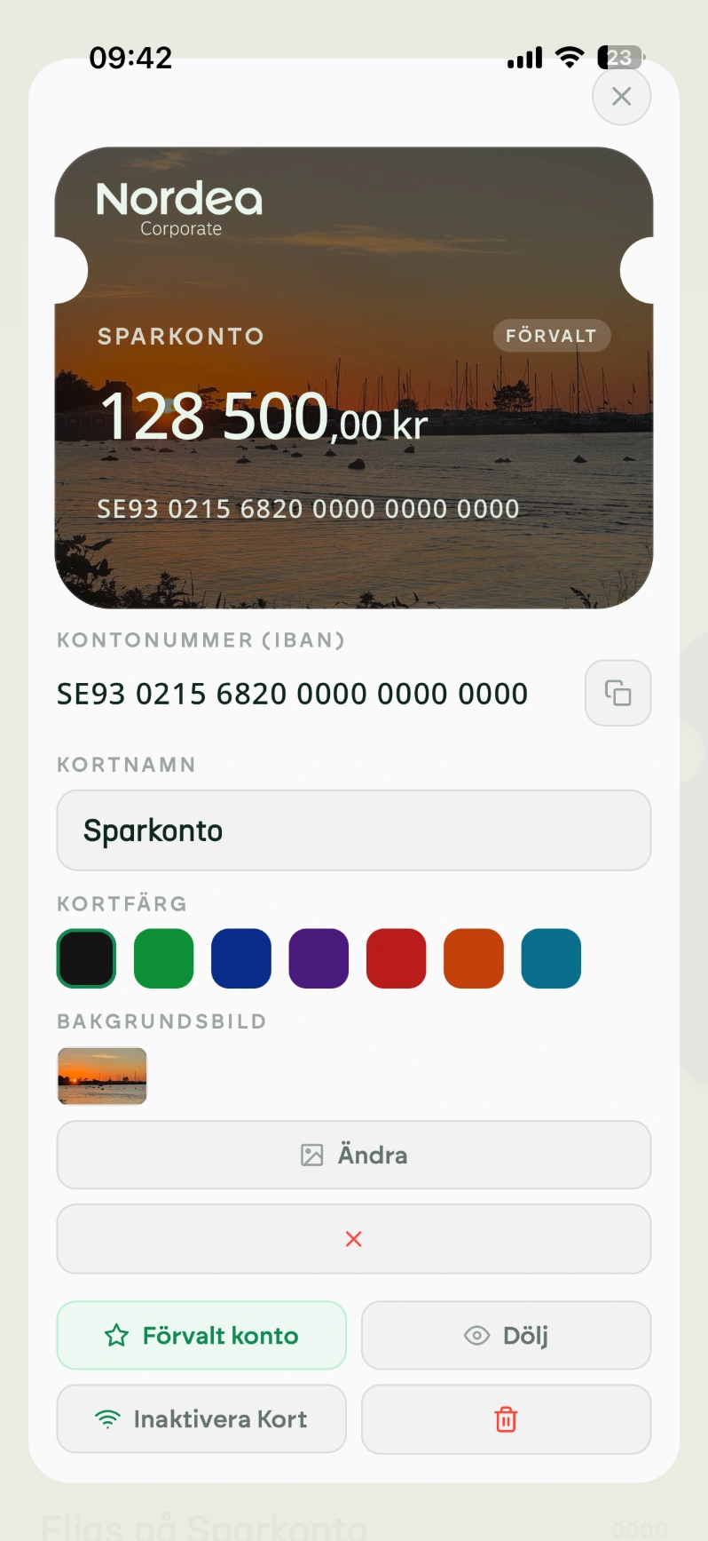 FLIQ app — personalising an account, light mode